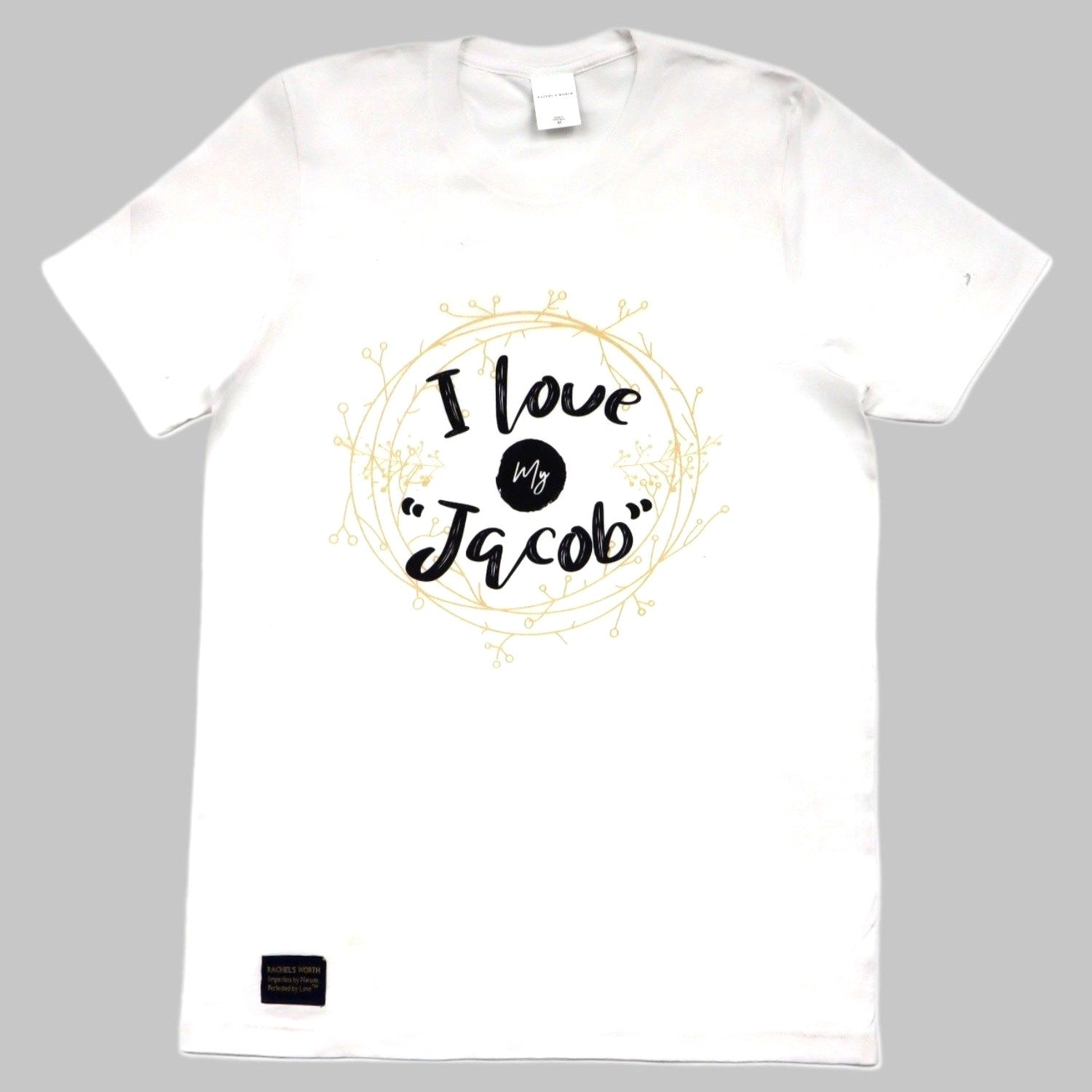 White I Love My Jacob Reef Short Sleeve Shirt