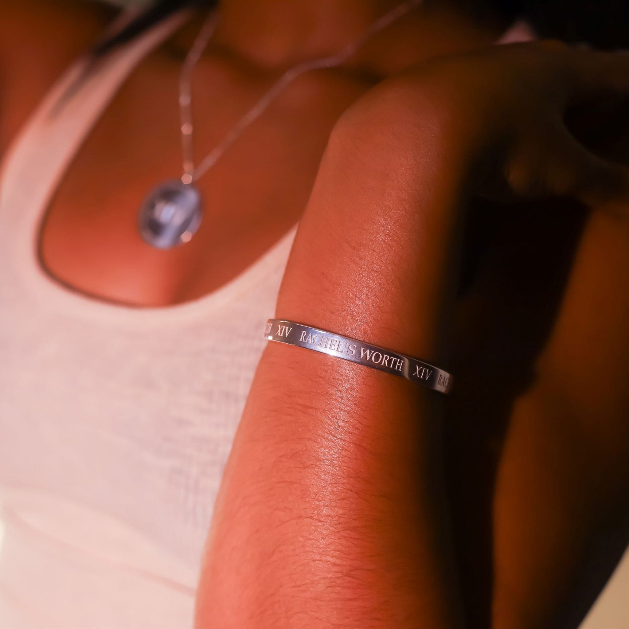 Demi-Fine Jewelry Silver Bangle Bracelet
