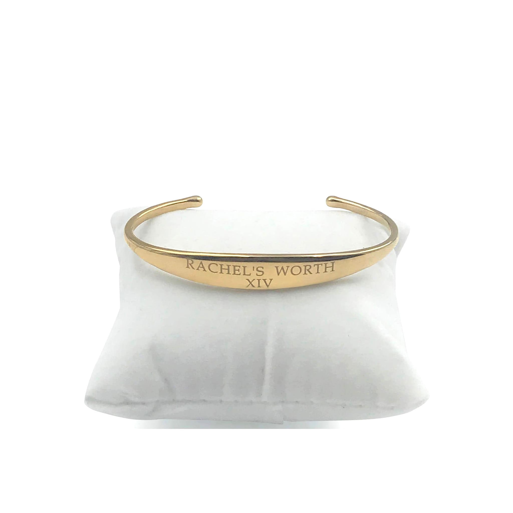 XIV Cuff Bracelet in 18k Yellow Gold Vermeil