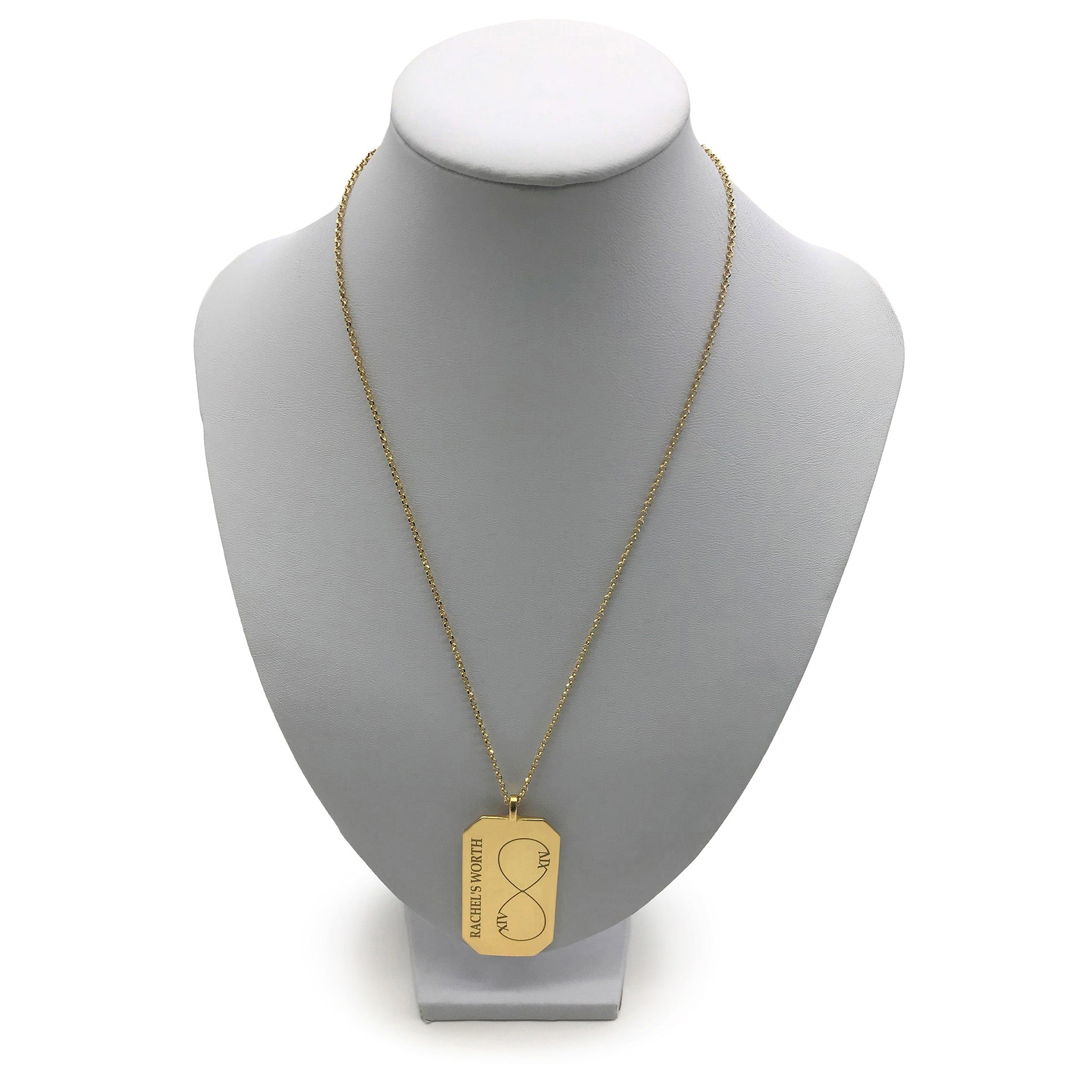 Gold Infinity Octagonal Necklace Rachel's Worth