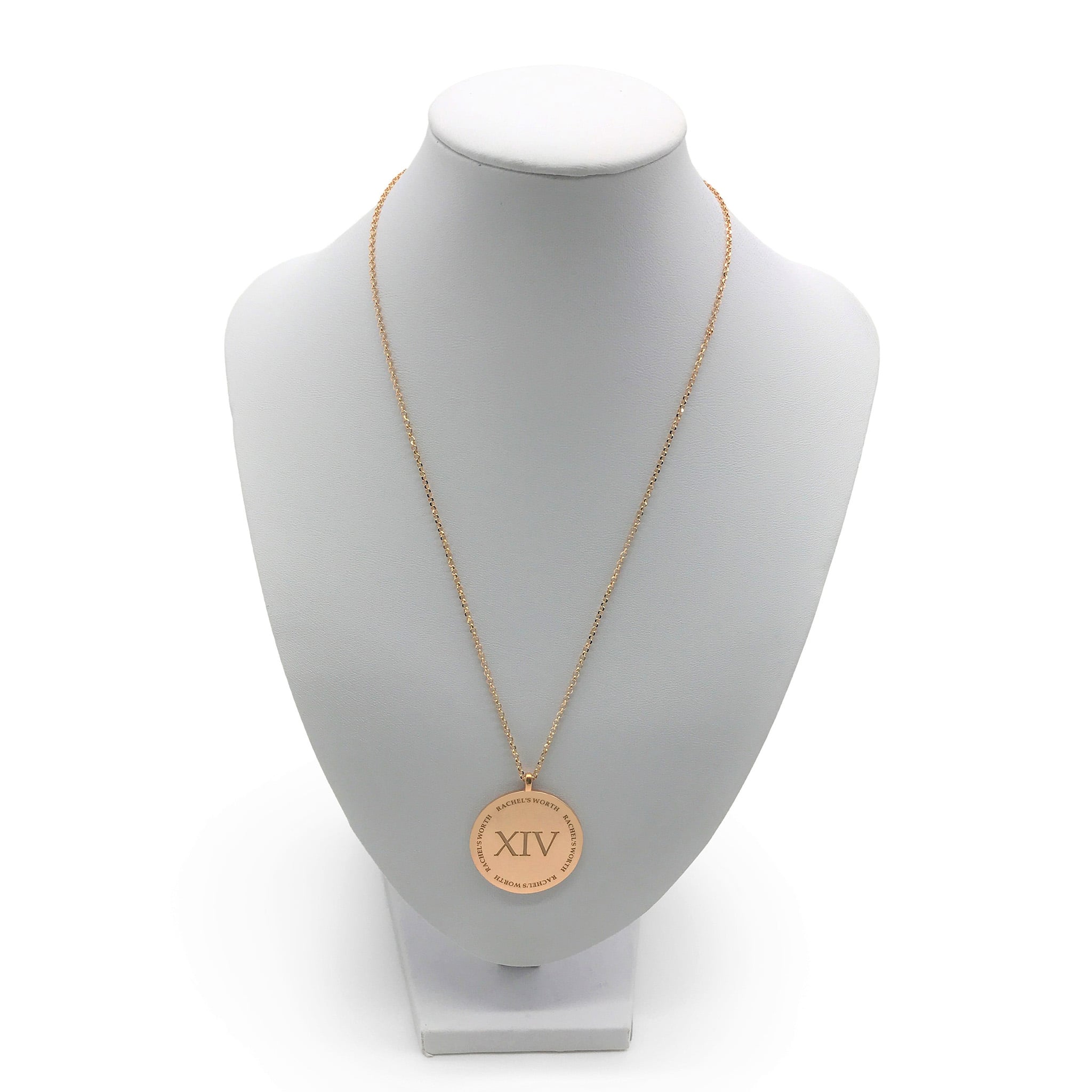 Rose Gold XIV Coin Necklace Rachel's Worth