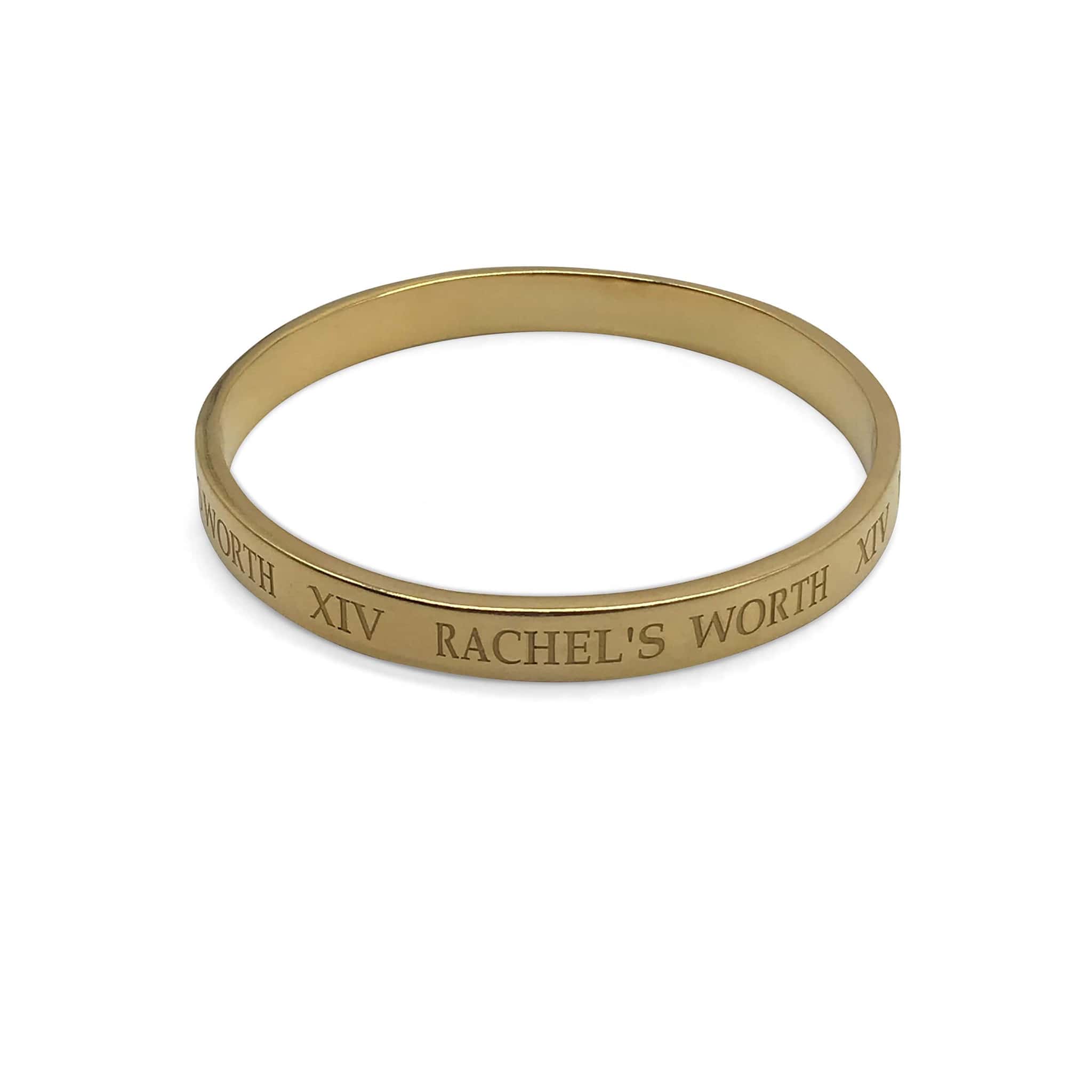 RW Gold Bangle Bracelet