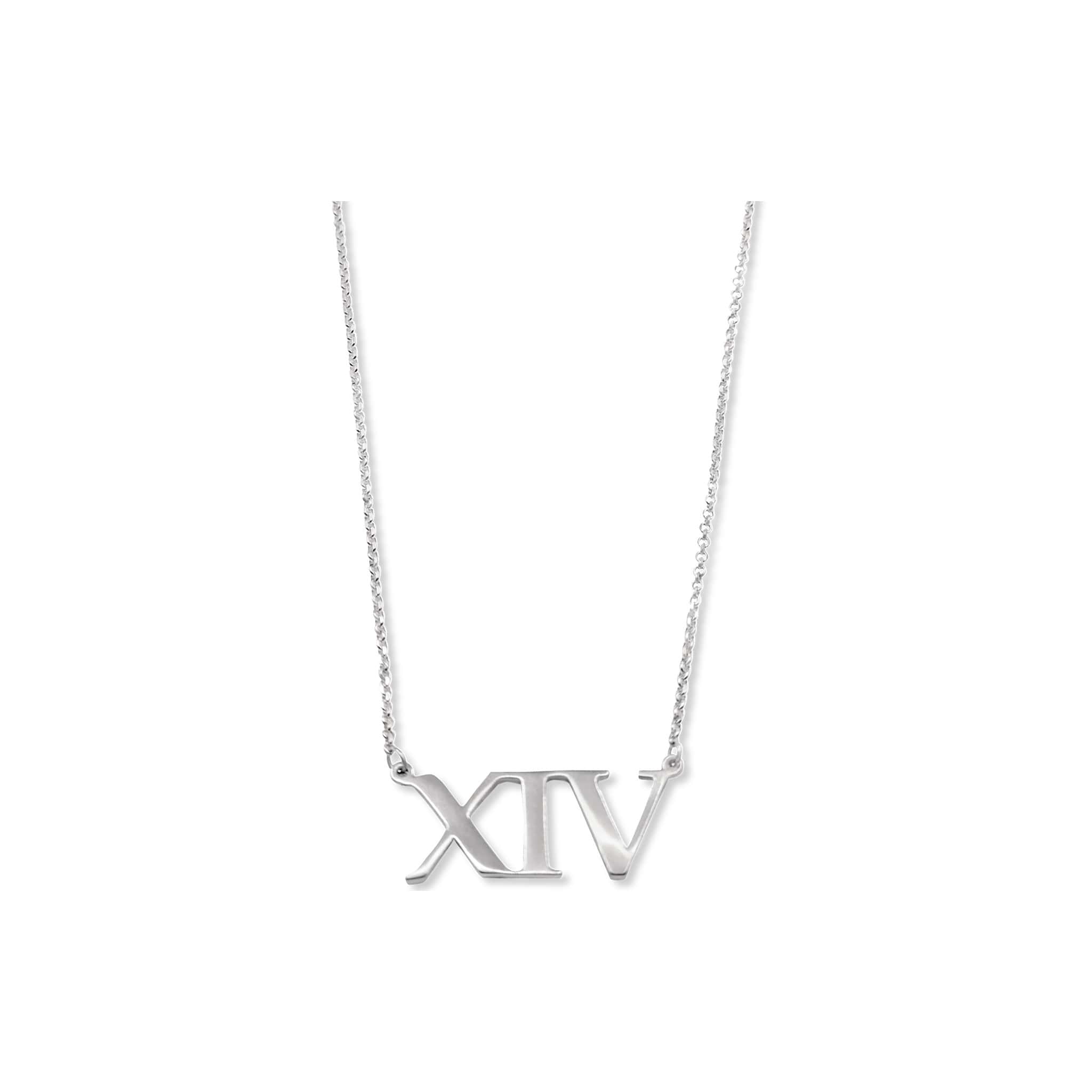 RW XIV Sterling Silver Nameplate Necklace