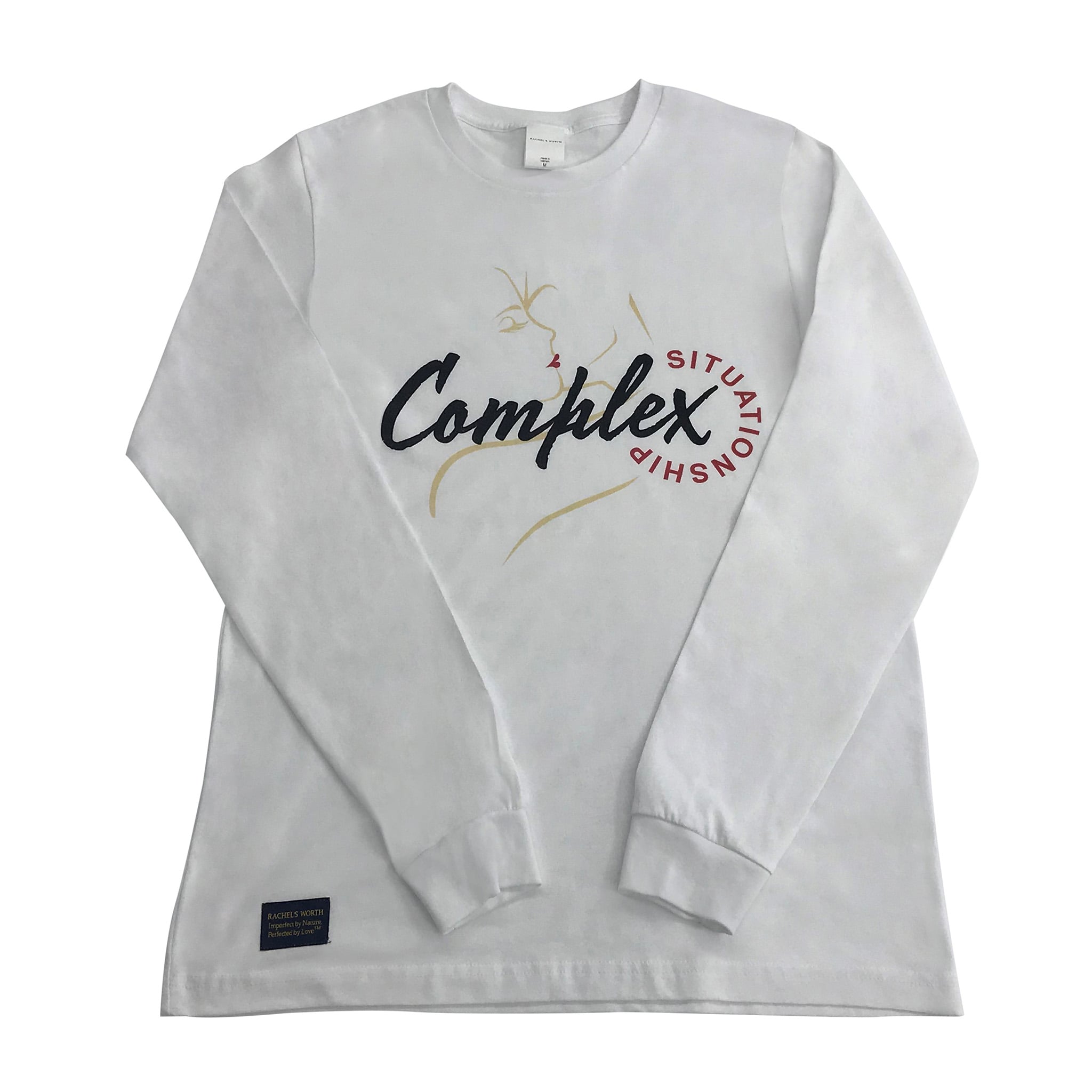 White Complex Situationship Long Sleeve Shirt